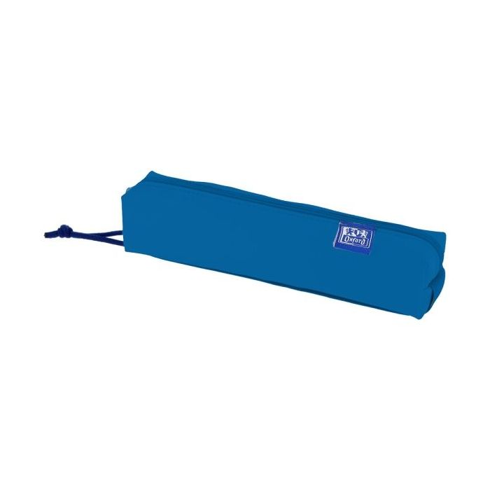 Oxford Kangoo Live and Go Estuche Cuadrado Compacto - Goma Elastica para Cuadernos - 22x4x4cm - Color Azul Marino