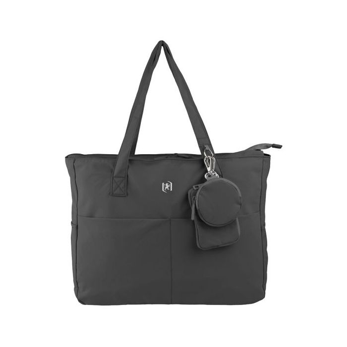 Oxford Endless Tote Bag 14L - Amplio Compartimento - 9 Bolsillos - Incluye Neceser Interior, Monedero y Tarjetero - Color Negro