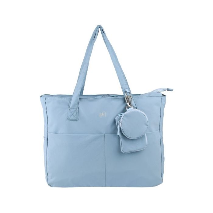 Oxford Endless Tote Bag 14L - Amplio Compartimento - 9 Bolsillos - Incluye Neceser Interior, Monedero y Tarjetero - Color Azul