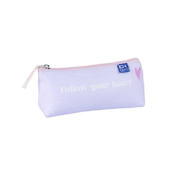 Oxford Cute Estuche Triangular - Poliuretano  - Cremallera - 21x9.5x5.5cm - Colores Surtidos