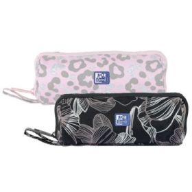 Oxford Dream Tech Estuche Portatodo Redondo - Apertura Total - 8 Compartimentos - Goma Kangoo Acoplable a Cuadernos y Carpetas -