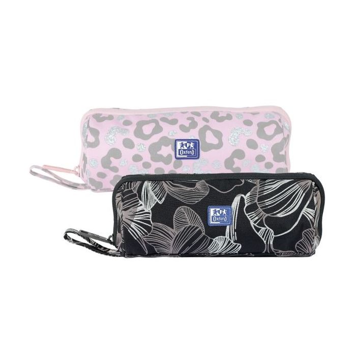 Oxford Dream Tech Estuche Portatodo Redondo - Apertura Total - 8 Compartimentos - Goma Kangoo Acoplable a Cuadernos y Carpetas -