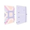 Oxford Europeanbinder Carpeta de Anillas - Pizarra Blanca - Pegatinas Reposicionables - Cierre con Goma - Incluye Recambio de Ho