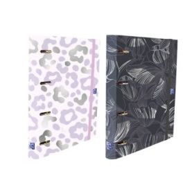Oxford Europeanbinder Dreamtech Carpeta de Anillas - Formato A4+ - Cierre con Goma - Incluye Recambio de Hojas con Cuadricula 5x