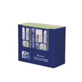 Oxford Expositor con 14 Packs de 30 FlashCards 2.0 - Formato A7 - Rayado Horizontal 1 Linea - Cartulina de 250g - Digitalizacion