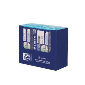 Oxford Expositor con 14 Packs de 30 FlashCards 2.0 - Formato A7 - Rayado Horizontal 1 Linea - Cartulina de 250g - Digitalizacion