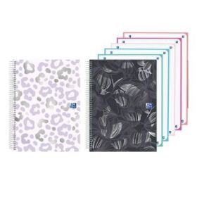 Oxford Cuaderno de Espiral - Formato A4+ - 120 Hojas - Cuadricula 5x5mm - Tapa Extradura - Digitalizacion de Textos con App - Co