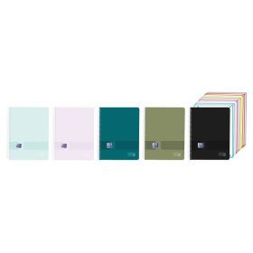 Oxford Live and Go Cuaderno de Espiral - Formato A4+ - 200 Hojas - Cuadricula 5x5mm - Tapa de Plastico - Anti Traspaso de Tinta