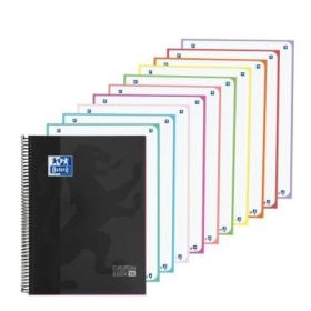 Oxford Cuaderno de Espiral - Formato A4+ - 200 Hojas - Cuadricula 5x5mm - Tapa Extradura - Anti Traspaso de Tinta - Digitalizaci