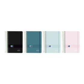 Oxford Live and Go Agenda Escolar con Espiral - Castellano - Tapa de Plastico - Formato Octavo - Dia Pagina - Colores Surtidos