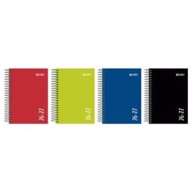 Enri Agenda Escolar con Espiral - Castellano - Tapa Extradura - Formato Cuartilla - Dia Pagina - Acabado Brillante - Colores Sur