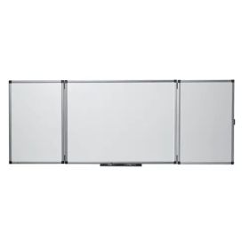 Nobo Classic Pizarra Magnetica Plegable de Esmalte - Medidas Cerrada 1200x900mm, Abierta 2400x900mm - Color Blanco