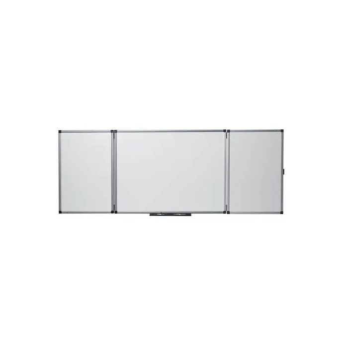 Nobo Classic Pizarra Magnetica Plegable de Esmalte - Medidas Cerrada 1200x900mm, Abierta 2400x900mm - Color Blanco