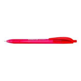Staedtler 4230 M Boligrafo Retractil - Punta 1mm - Ancho de Linea Medio - Diseño Triangular - Color Rojo