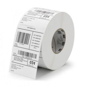 Godex Pack de 10 Rollos de 7500 Etiquetas de Transferencia Termica - 7500 Etiquetas por Rollo - Medidas 100x50mm - Color Blanco