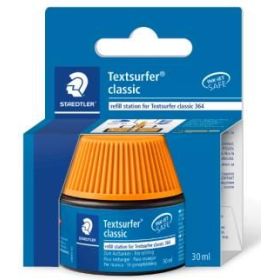 Staedtler Bote de Tinta para Recarga Marcador Textsurfer 364 - Capacidad 30ml - Color Naranja
