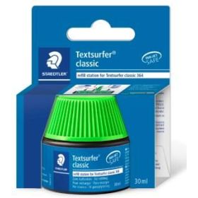 Staedtler Bote de Tinta para Recarga Marcador Textsurfer 364 - Capacidad 30ml - Color Verde