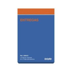 Dohe Talonario de Entregas - Cuarto Natural - 50x2 Hojas Autocopiativas - Duplicado
