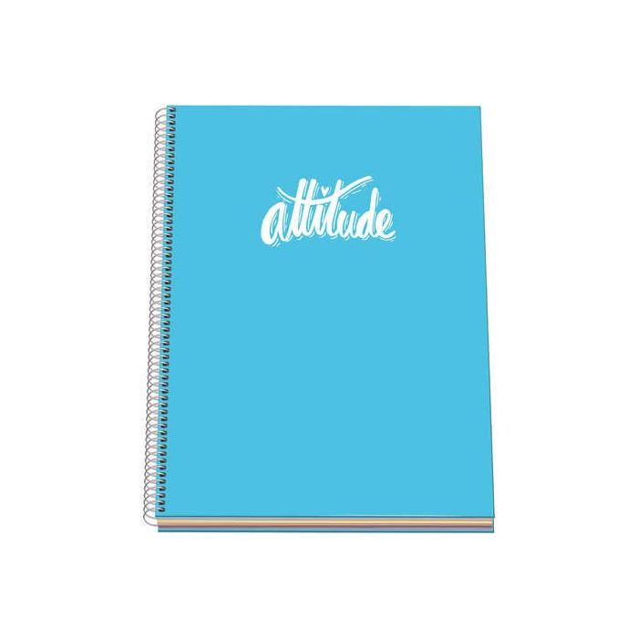 Dohe Serie Pastel Cuaderno con Espiral - Tamaño A4 de 100 Hojas 90gr - Hojas Microperforadas con 4 Taladros - Cuadricula 5mm - C