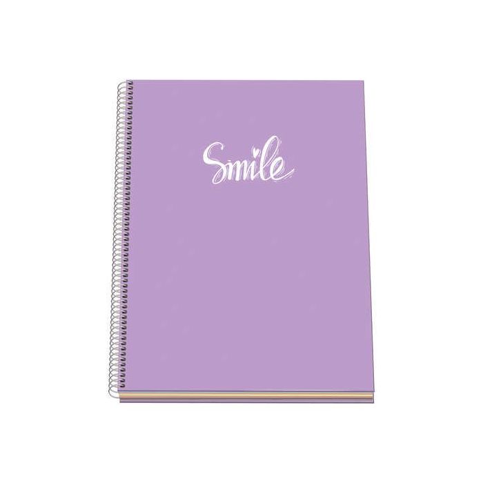 Dohe Serie Pastel Cuaderno con Espiral - Tamaño A4 de 100 Hojas 90gr - Hojas Microperforadas con 4 Taladros - Cuadricula 5mm - C