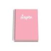 Dohe Serie Pastel Cuaderno con Espiral - Tamaño A5 de 100 Hojas 90gr - Hojas Microperforadas con 2 Taladros - Cuadricula 5mm - C