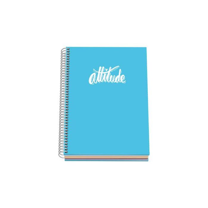 Dohe Serie Pastel Cuaderno con Espiral - Tamaño A5 de 100 Hojas 90gr - Hojas Microperforadas con 2 Taladros - Cuadricula 5mm - C