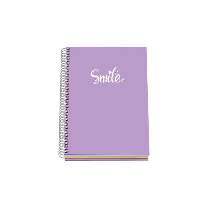 Dohe Serie Pastel Cuaderno con Espiral - Tamaño A5 de 100 Hojas 90gr - Hojas Microperforadas con 2 Taladros - Cuadricula 5mm - C