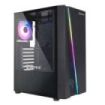 Unykach Glayze Caja Torre ATX - Iluminacion ARGB - Lateral Cristal Templado - USB-A 2.0/3.2 y Audio - 1 Ventilador 120mm RGB Ins