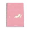 Dohe Santoro Felines Cuaderno Espiral Tapa Rigida - Tamaño Folio de 80 Hojas 90gr - Hojas con Cuadricula 4mm