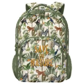 Dohe WWF Save the Nature Mochila Escolar Grande - 3 Compartimentos - Bolsillos Laterales - Tirantes Acolchados y Ajustables - Ad