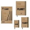 Dohe WWF Classic Expositor de 12 Cuadernos Cartone - Tamaños A4, A5 y A6 - 96 Hojas Lisas en Papel Ahuesado de 80 g/m2 - Cierre