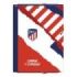 Dohe Atletico de Madrid Coraje y Corazon Carpeta de Carton Forrado Plastificado - 3 Solapas - Tamaño Folio - Guardas Impresas -