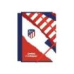 Dohe Atletico de Madrid Coraje y Corazon Carpeta de Carton Contracolado Plastificado - 3 Solapas - Tamaño A5 - Guardas Impresas