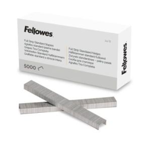 Fellowes Caja de 5000 Grapas - Formato 24/8 - 156 Grapas por Tira - Punta de Cincel - Color Plateado
