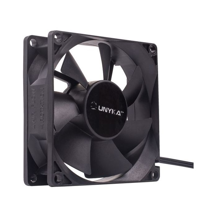 Unykach Ventilador 90mm - Velocidad Max. 2000rpm - Color Negro