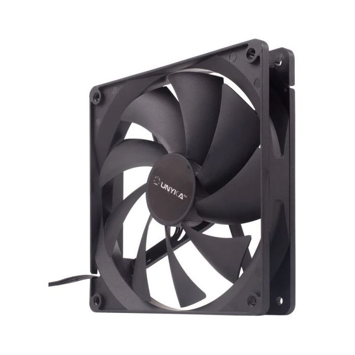 Unykach Ventilador 140mm - Velocidad Max. 1000rpm - Color Negro