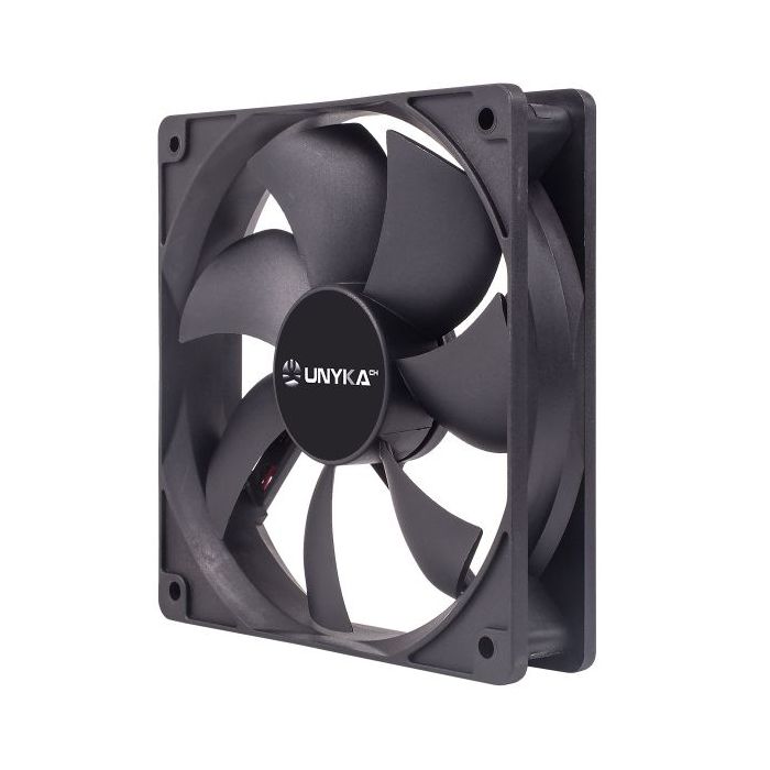 Unykach Ventilador 120mm - Velocidad Max. 1200rpm - Color Negro