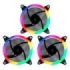 Unykach Candy 30 Pack de 3 Ventiladores 120mm con Iluminacion ARGB - Velocidad Max. 1500rpm - Controladora y Mando a Distancia -