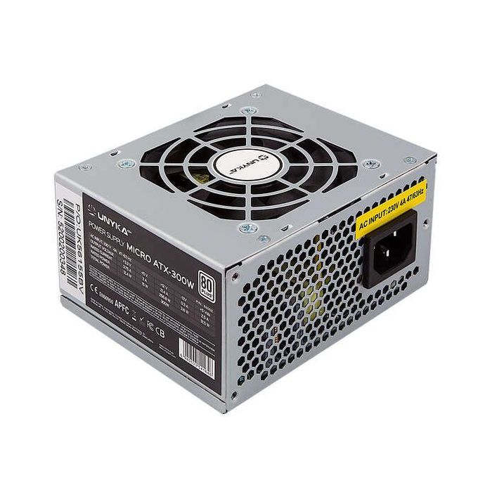 Unykach SFX 300W 85% Eficiencia Fuente de Alimentacion 300W SFX - Ventilador 80mm