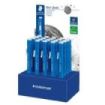 Staedtler Mars Plastic 528 50 Expositor con 20 Portagomas en Forma de Lapiz - Con Cursor para Deslizar la Goma - Sin Ftalatos ni