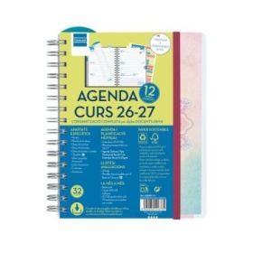 Finocam Magistral Agenda Escolar 26/27 en Catalan - Semana Vista Horizontal - Formato 4º - 155x212mm - Tapas de Polipropileno -