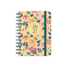 Finocam Cosmo Cart Agenda Escolar 26/27 - Semana Vista Horizontal - Formato 8º - 120x169mm - Tapas de Carton Forrado - Papel de