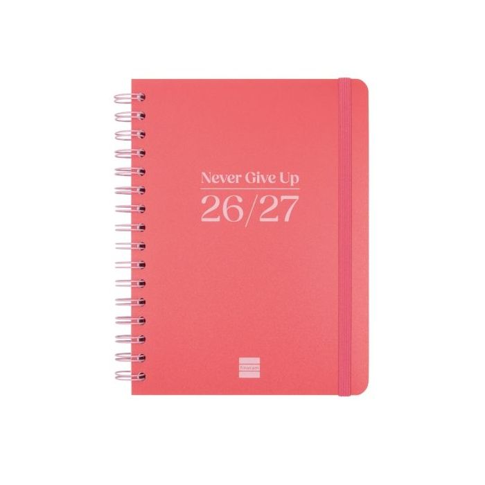Finocam Cosmo Flex Agenda Escolar 26/27 en Catalan - Semana Vista Horizontal - Formato 4º - 155x212mm - Tapas de Polipropileno -