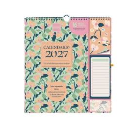 Finocam Sep Calendario de Pared - 16 Meses - Mes Vista - Formato Plus - 215x325mm - Espiral Doble Metalica - Papel de 140g/m2 -