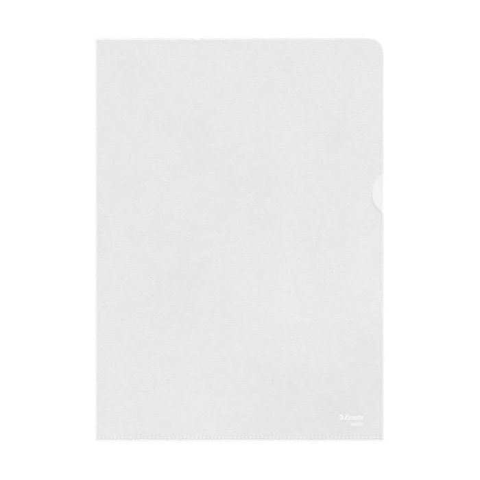 Esselte Caja de 100 Dossiers Uñero Formato A4 - Lamina de PP Piel de Naranja - Grosor 0.11mm