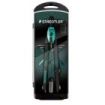 Staedtler Norix 555 Compas Metalico Escolar de Precision - Mecanismo Pulsador y Ajuste por Rueda Central - Color Verde/Negro
