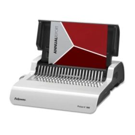 Fellowes Pulsar E 300 Encuadernadora Electrica - Perfora hasta 20 Hojas - Encuaderna hasta 300 Hojas A4 - Carga Vertical - Marge