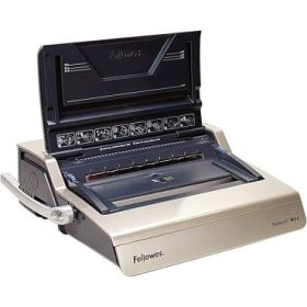 Fellowes Galaxy E Wire Encuadernadora Electrica - Perfora hasta 20 Hojas - Encuaderna hasta 130 Hojas - Bandeja Frontal - Incluy