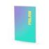 Milan Sunset Libreta Encolada Formato A4 Cuadricula 5x5mm - 48 Hojas de 95 gr/m2 Microperforadas - Color Turquesa/Violeta