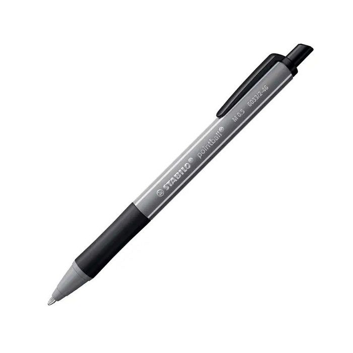 Stabilo Pointball Colorful Boligrafo Retractil - Trazo 0.5mm - Hecho con 87% Bioplastico - Grip Antideslizante - Recargable - Co